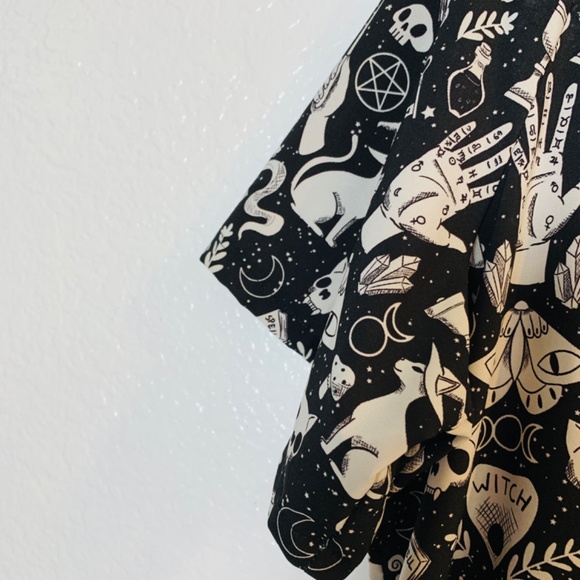 Blackmilk Witches Alter Evil V Mini Dress Size XL Whimsigoth Limited Edition - Picture 10 of 15